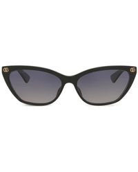 Gucci - Logo-Detail Cat-Eye Sunglasses - Lyst