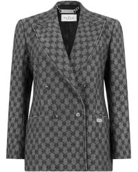 Philipp Plein - Blazer Met Dubbele Rij Knopen En Monogram - Lyst
