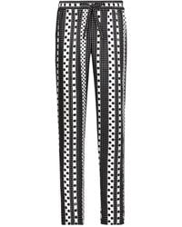 Dolce & Gabbana - Polka Dot-Print Silk Pajama Trousers - Lyst