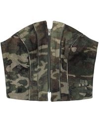 MISBHV - Camo Corset Top - Lyst