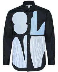 Comme des Garçons - Patchwork Long-Sleeve Shirt - Lyst
