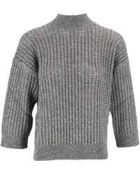 Peserico - Pull Côtelé À Sequins - Lyst