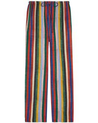 STAUD - Artist Stripe Drawstring Trousers - Lyst