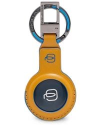 Piquadro - Bluetooth Tracker Leather Keychain - Lyst