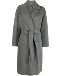 Polo Ralph Lauren - Belted-waist Wrap Coat - Lyst