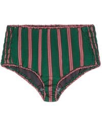 Dries Van Noten - Striped Micro Shorts - Lyst