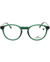Lacoste - Round-Frame Glasses - Lyst
