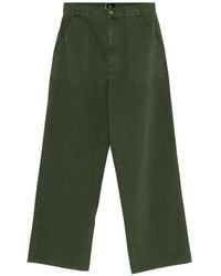 Anine Bing - Patch-Pocket Cotton Trousers - Lyst