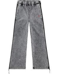 DIESEL - Gerade Hose Mit Elastischem Bund - Lyst