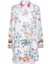 Camilla - Plumes And Parterres Linen Tunic - Lyst