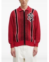 No Problemo - Zip-Up Crochet Intarsia-Knit Cardigan - Lyst