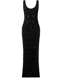 Philipp Plein - Rhomb Flower Strass Long Dress - Lyst