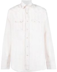 Lardini - Striped Flap-Pockets Shirt - Lyst