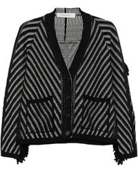 Golden Goose - Striped Wool Cardigan - Lyst