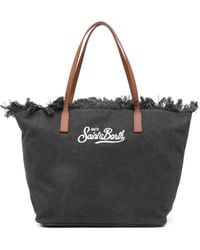 MC2 Saint Barth - Fringed Logo-Embroidered Tote Bag - Lyst