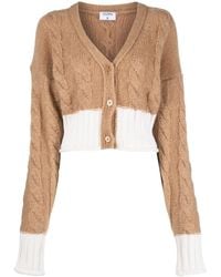 Filippa K - Cable-knit Cropped Cardigan - Lyst