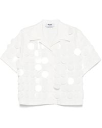 MSGM - Sequin-Embellished Shirt - Lyst