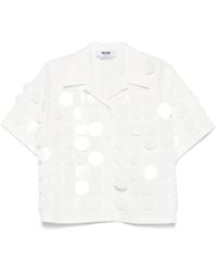 MSGM - Blouse Met Pailletten - Lyst