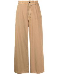 Incotex - High-Waist Wide Leg Trousers - Lyst