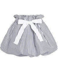 Patou - Striped Bow Mini Skirt - Lyst