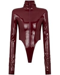 DSquared² - Patent-Finish Zip-Front Bodie - Lyst