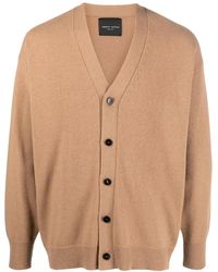 Roberto Collina - V-Neck Wool-Cashmere Blend Cardigan - Lyst