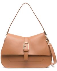 Furla - Flow Leather Shoulder Bag - Lyst