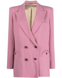 Blazé Milano - Double-Breasted Virgin Wool Blazer - Lyst