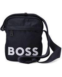 BOSS - Logo-print Shoulder Bag - Lyst
