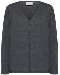 Pierre Louis Mascia - Tricot Landscape-Print V-Neck Cardigan - Lyst