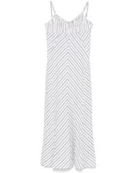 Sandro - Vestido largo a rayas - Lyst