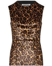 DARKPARK - Leopard-Print Sleeveless Top - Lyst