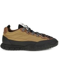 Miu Miu - Tyre Technical Fabric And Leather Sneakers - Lyst