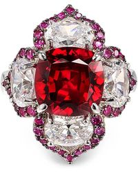 Anabela Chan - Lotus Ring Mit Rubin - Lyst