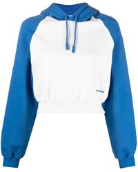 Sunnei - Logo-print Panelled Hoodie - Lyst