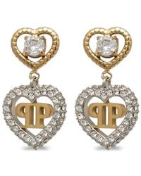 Philipp Plein - Rocked Heart Earrings - Lyst