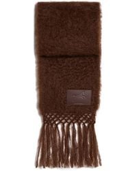 Jil Sander - Logo-Patch Fringed Scarf - Lyst