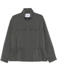 ELEH - Pinstripe Drawstring-Waist Jacket - Lyst