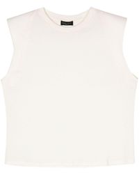 Roberto Collina - Shoulder-pads Cotton T-shirt - Lyst