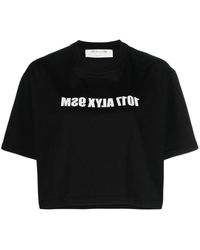 1017 ALYX 9SM - Logo-print Cropped Cotton T-shirt - Lyst