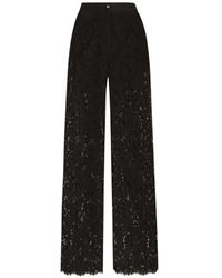 Dolce & Gabbana - Cordonetto Lace Trousers - Lyst