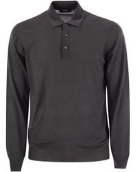 Fedeli - Three-Button Long-Sleeve Polo Shirt - Lyst