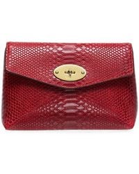 Mulberry - Darley Snakeskin-Effect Wallet - Lyst