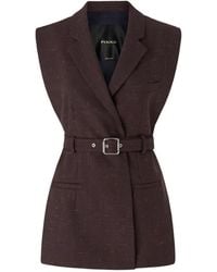 Pinko - Chaqueta Vaquera Con Cinturón - Lyst