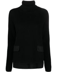 Semicouture - Panelled Roll-neck Jumper - Lyst