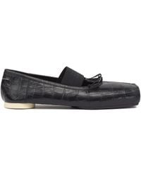 MM6 by Maison Martin Margiela - Ballerina's Met Krokodillen-Reliëf - Lyst