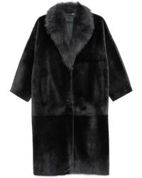 Liska - Shearling-Collar Coat - Lyst