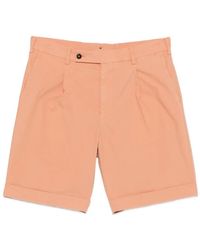 Berwich - Pocket Pleated Shorts - Lyst