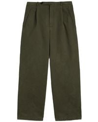 Jil Sander - Cotton-Drill Trousers - Lyst