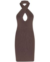 FEDERICA TOSI - Halter-Neck Midi Dress - Lyst